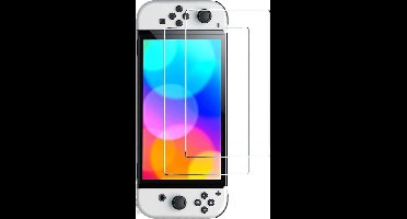 Screenprotector geschikt voor Nintendo Switch Oled tempered glass - Ntech Nintendo Switch Oled screenprotector -2 pack