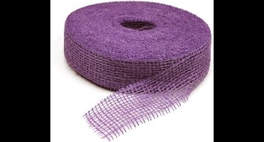 Jute Cadeaulint Cadeauband 5cm Lavendel- Breedte 5cm - 40m lang