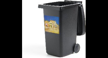 Container sticker Het gele huis - Schilderij van Vincent van Gogh - 40x40 cm - Kliko sticker