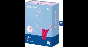 Satisfyer, vibrator, vingervibrator, klein en veelzijdig, 'High Fly' met batterij, siliconen, 7 cm