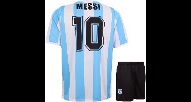 Messi Argentinie Voetbaltenue - Voetbal Tenue Kinderen - Shirt en Broekje - Jongens en Meisjes - Volwassenen - Heren en Dames - Maat L