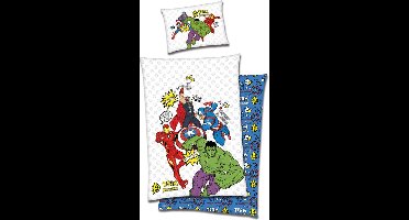 Marvel Avengers Dekbedovertrek team - 140 x 200 cm - 70 x 90 cm