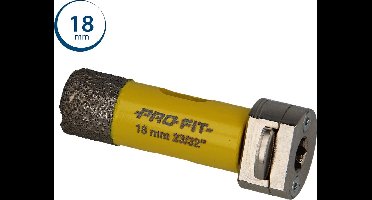 Pro Fit Diamantboor 18 mm met geïntegreerde C&D adapter