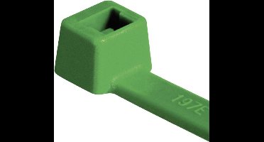 HellermannTyton 116-08015 T80R-N66-GN-C1 Kabelbinder 210 mm 4.60 mm Groen 100 stuk(s)