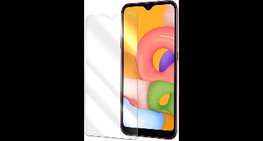 LuxeBass Screenprotector geschikt voor Samsung Galaxy A01 - glas scherm - bescherming
