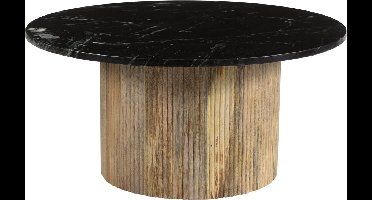 Brix - Salontafel Nova - Mangohout Marmer - 70x70x36