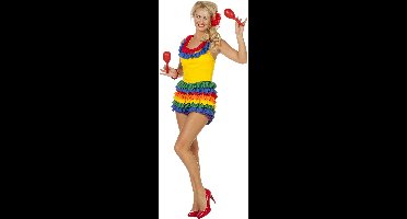 Wilbers & Wilbers - Brazilie & Samba Kostuum - Samba Shaka Brazilia - Vrouw - multicolor - Maat 42 - Carnavalskleding - Verkleedkleding