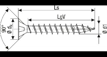 Spax - Spaanplaatschroeven - Pozidrive 2 Platkop - 4,5 x 16mm - Voldraad - WIROX (200 stuks)