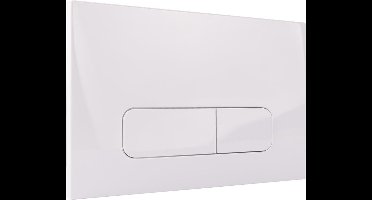 Bedieningsplaat - StarBlueDisc Mocha 15 - Wit - geschikt voor Geberit UP100 - UP320