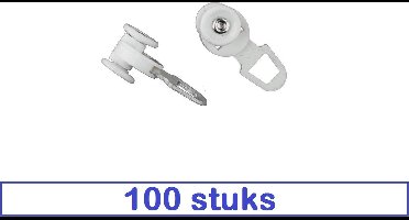 GORDIJN RUNNERS - U - RAIL - 100 STUKS - ANCHOR - U 2000 RUNNER 1107 - WIT