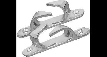 FES Marine set RVS boegklampen – verhaalklampen schuin lengte 150mm