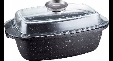 Kinghoff 1608 - Braadpan - Marmer - met deksel - 5.5 liter