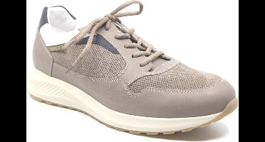 Mephisto DAVIS NE. - CasualHeren sneakersHeren veterschoenVrije tijdsschoenen - Kleur: Taupe - Maat: 45
