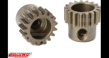 Team Corally - 48 DP Motortandwiel - Kort - Gehard staal - 17 Tanden - Motoras dia. 3.17mm