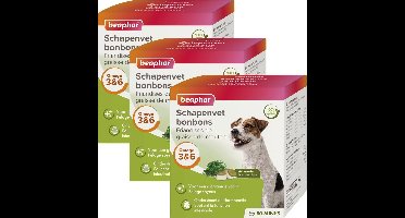 Beaphar Schapenvetbonbons Zeewier - Hondensnacks - 3 x Mini