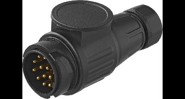 ProPlus 13-polige stekker - bajonetsluiting - PVC - zwart