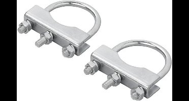 ProPlus U-beugel voor neuswielklem - staal - zilver - 60/70 mm - set van 2