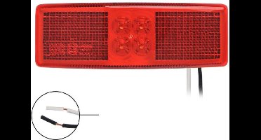 ProPlus Markeringslamp - contourverlichting - LED - waterdicht - rood - 110 x 40 mm - 12/24V