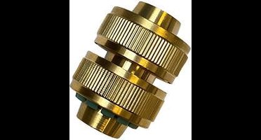 Slangverbinder voor 1/2 tuinslang - messing