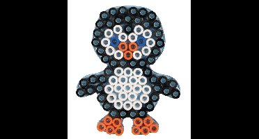 Hama MAXI Pinguïn strijkkralen vormpje - Voor peuters en kleuters - 10,5x14 cm
