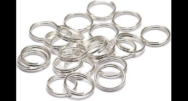 Sleutelring - 20mm - Platina - Per 10 stuks