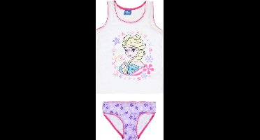 Ondergoedset - Frozen - Wit/Paars - Maat 128-134