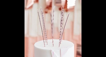 Taart Kaarsen Rosé Goud