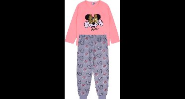 Minnie Mouse pyjama met neon shirt en grijze broek 7-8 jaar 128 cm