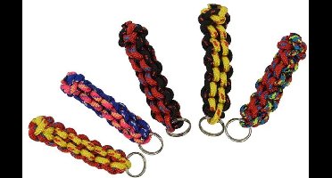 Pro Plus Sleutelhanger met Ring, Kort (Neon) en Sterk Gevlochten (Prijs per Stuk)