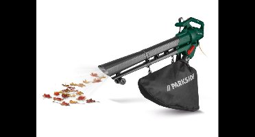PARKSIDE® Elektrische bladzuiger - bladblazer - 3-in-1: krachtige ventilator, efficiënte zuiger en geïntegreerde hakselfunctie