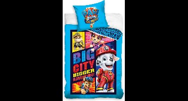 PAW Patrol Dekbedovertrek Big City blauw - 140 x 200 cm - Katoen