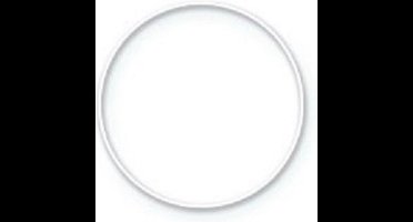 Metalen ring, wit 10cm