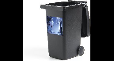 Container sticker Jongen - Gamen - Computer - Nacht - 40x40 cm - Kliko sticker