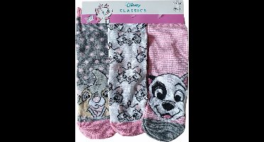 Disney -sokken Disney Classic- Bambi - Marie - 101 dalmatiers - 3 paar - meisjes- maat 31/34