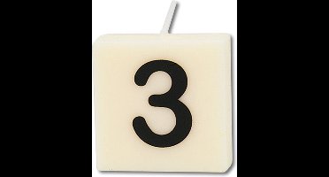 Paperdreams letter Kaarsje nr. 3, 4st.