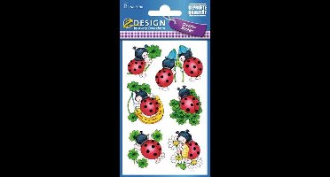 Avery Stickervel Lieveheersbeestje 7,6 X 12 Cm Papier 12-delig