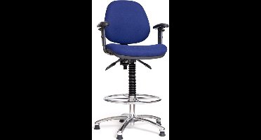 Hollex blauwe Stuurstoel Delta II hoogte 61-86 cm