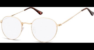 Montana Eyewear HBLF54 Blauw licht filter leesbril +3.50 Goudkleurig