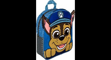 Paw Patrol Pluche Rugzak Chase 31X25.5X8.5 Cm Blauw/Grijs