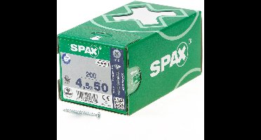 Spax Spaanplaatschroef Verzinkt PK 4.5 x 50 (200) - 200 stuks