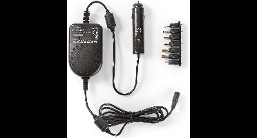 Nedis Universele AC-Stroomadapter - 36 W - 0 - 12 V DC - 1.20 m - 5.0 A - 7 plug(s) - Zwart