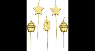 Party cake candles - 9 years