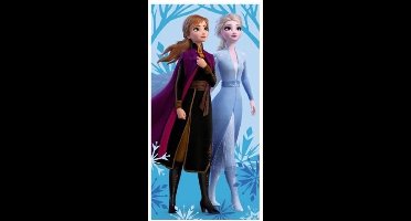 Frozen badlaken - 100% katoen - Anna en Elsa handdoek - 140 x 70 cm.