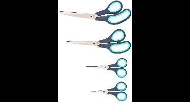 Alpina Scharenset - Ergonomisch - Roestvrij Staal - 4 maten - 4-delig