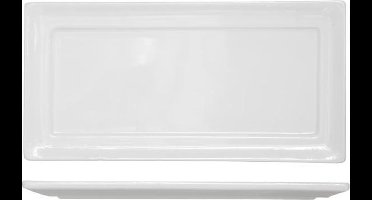 Kara plat bord 18x36.5 cm rechthoekig