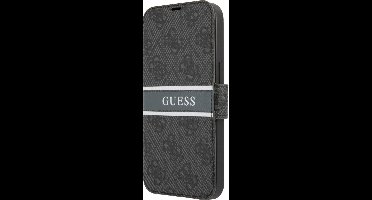 iPhone 13 Pro Max Bookcase hoesje - Guess - Effen Grijs - Kunstleer