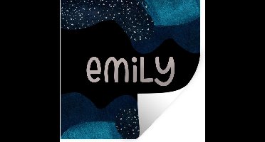 Muurstickers - Sticker Folie - Emily - Pastel - Meisje - 30x30 cm - Plakfolie - Muurstickers Kinderkamer - Zelfklevend Behang - Zelfklevend behangpapier - Stickerfolie