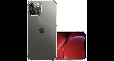 Hoesje - Geschikt voor Apple iPhone 13 Pro - Sterk & Shockproof - Hoes Cover - Siliconen Case - Transparant