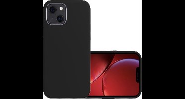Hoesje - Geschikt voor Apple iPhone 13 - Sterk & Shockproof - Hoes Cover - Siliconen Case - Zwart