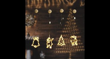 LED kerstfiguurtjes set - 4-delig - Warm wit